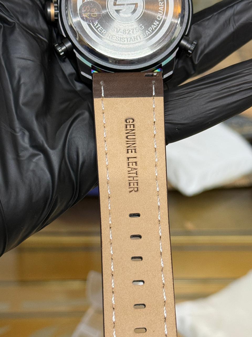 Sveston Empowered Sports Hybrid Watch – Brown Leather Edition